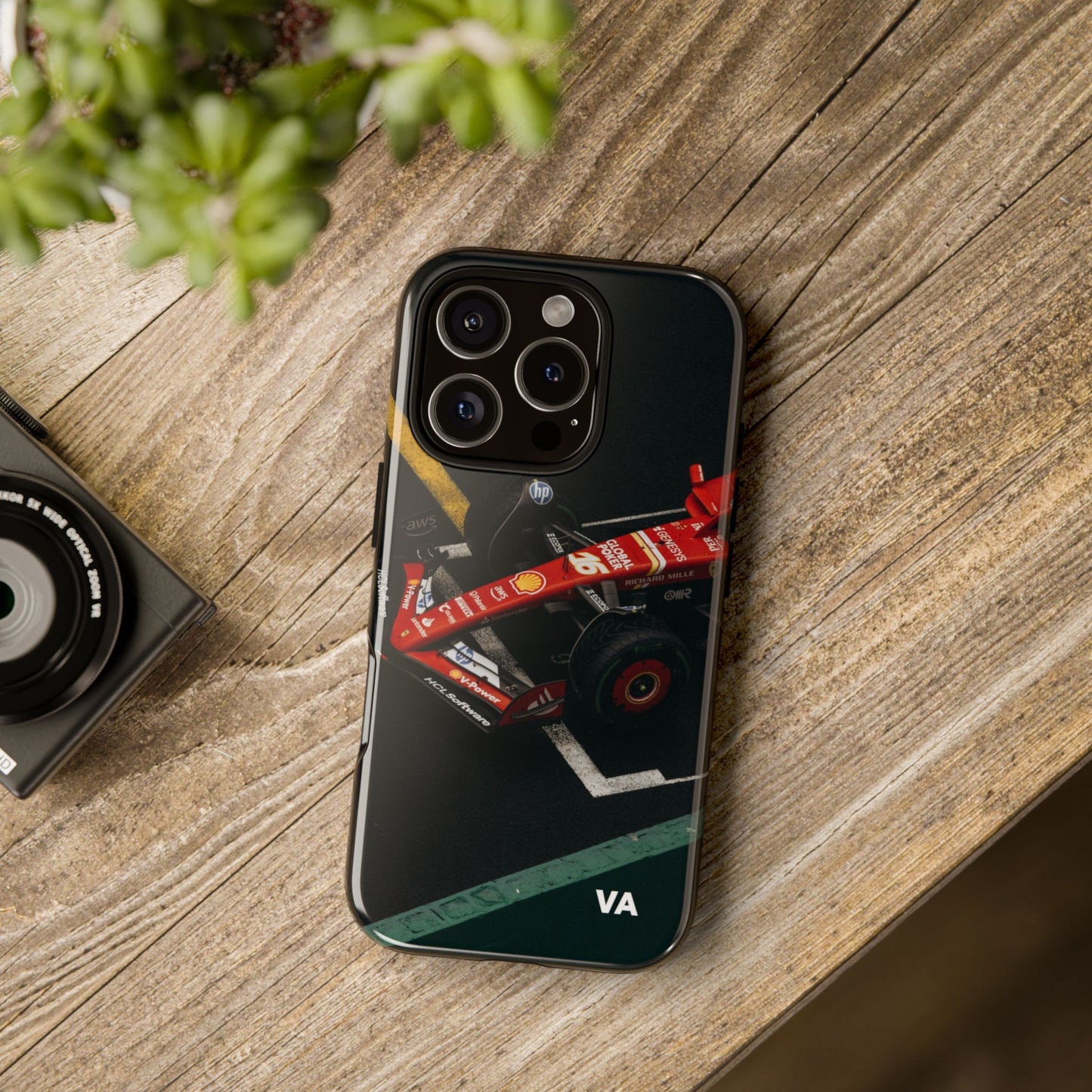 Personalized Racing Phone Case | Ferrari F1 Inspired Tough Cover for iPhone & Samsung | Motorsport Gift for Formula One Fans