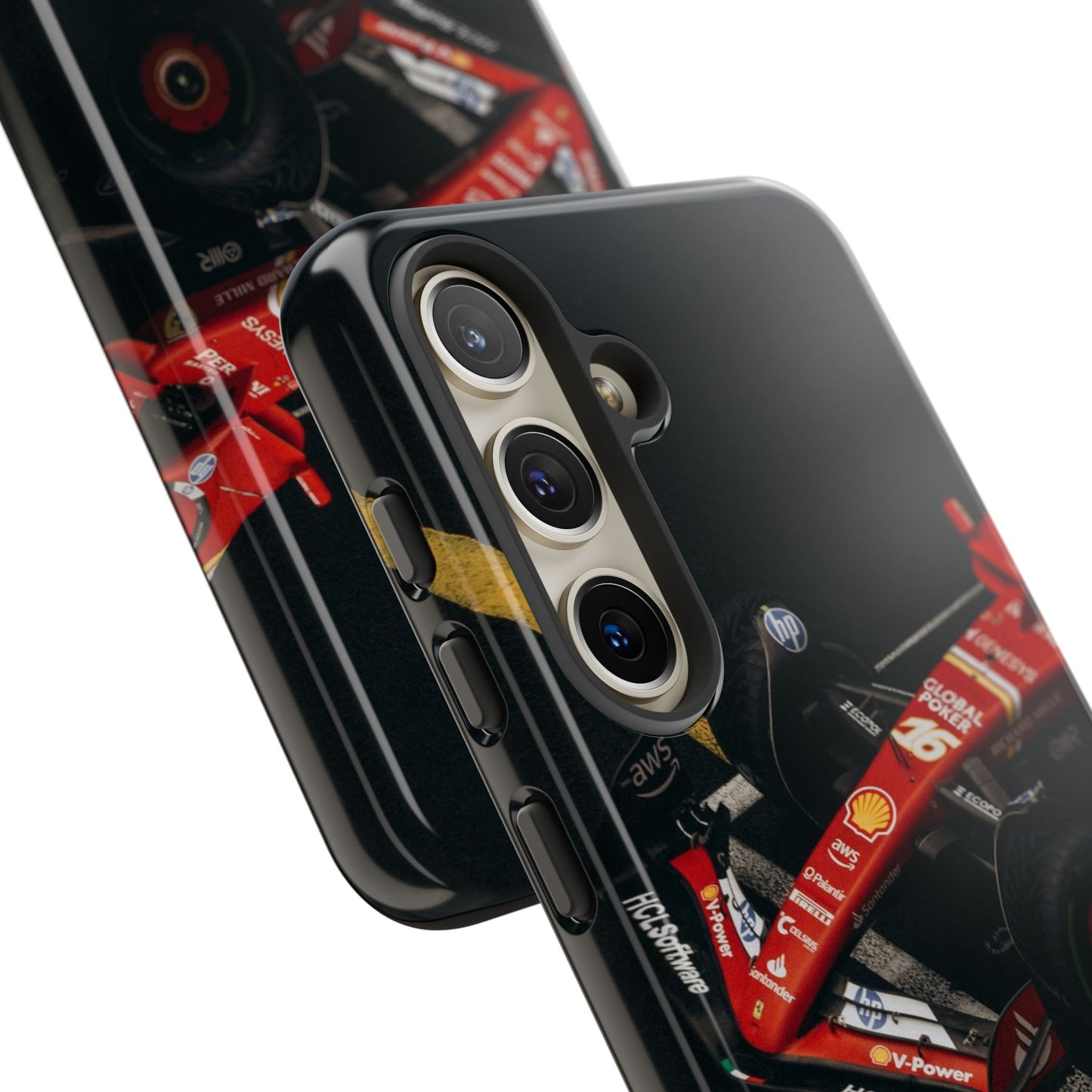 Personalized Racing Phone Case | Ferrari F1 Inspired Tough Cover for iPhone & Samsung | Motorsport Gift for Formula One Fans