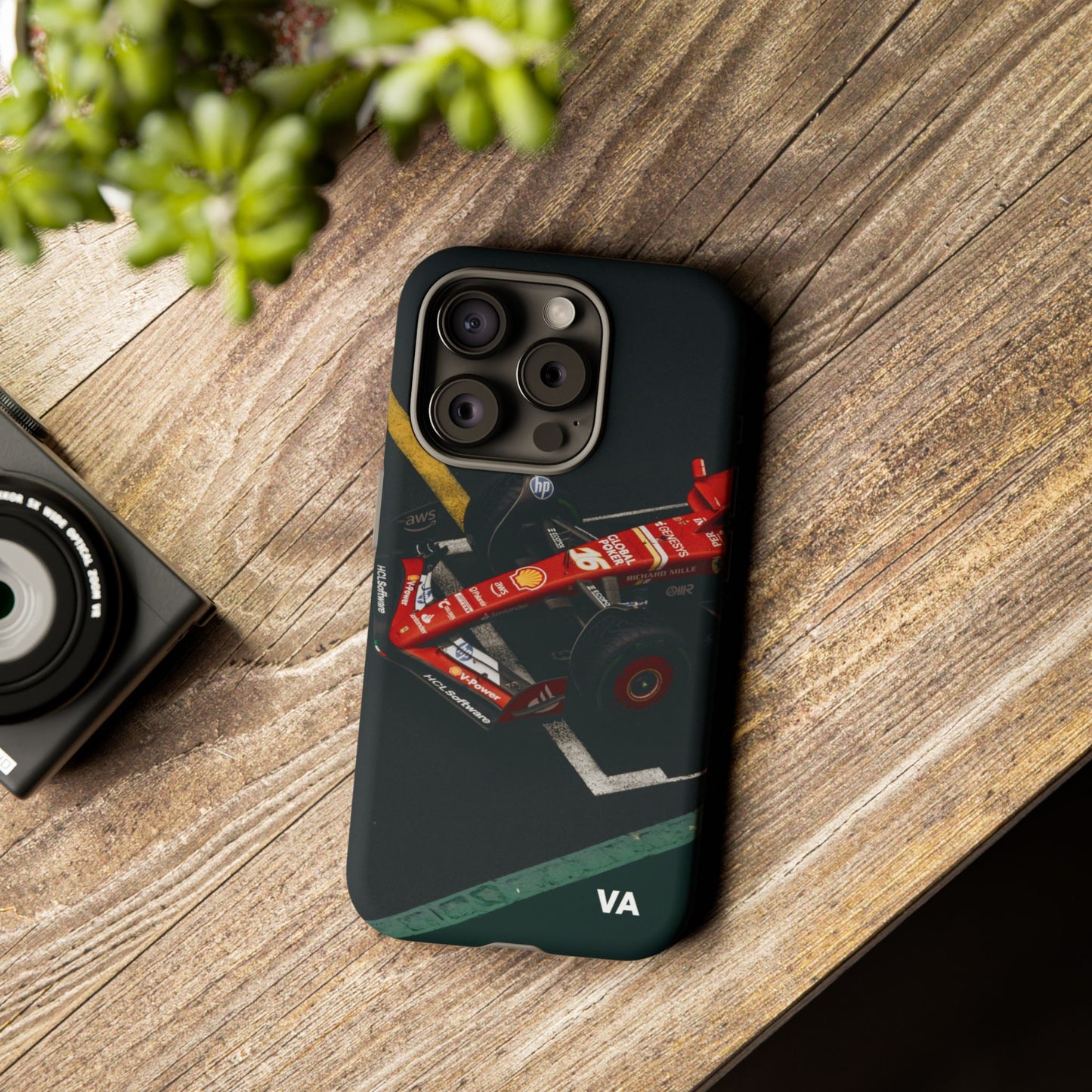 Personalized Racing Phone Case | Ferrari F1 Inspired Tough Cover for iPhone & Samsung | Motorsport Gift for Formula One Fans