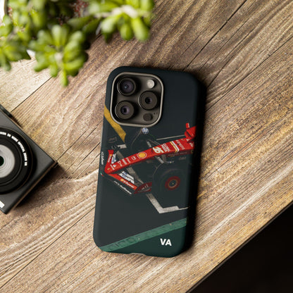 Personalized Racing Phone Case | Ferrari F1 Inspired Tough Cover for iPhone & Samsung | Motorsport Gift for Formula One Fans