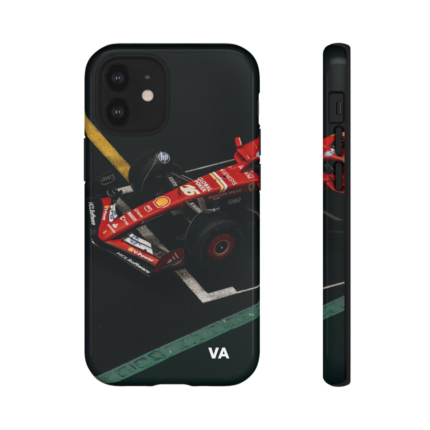 Personalized Racing Phone Case | Ferrari F1 Inspired Tough Cover for iPhone & Samsung | Motorsport Gift for Formula One Fans