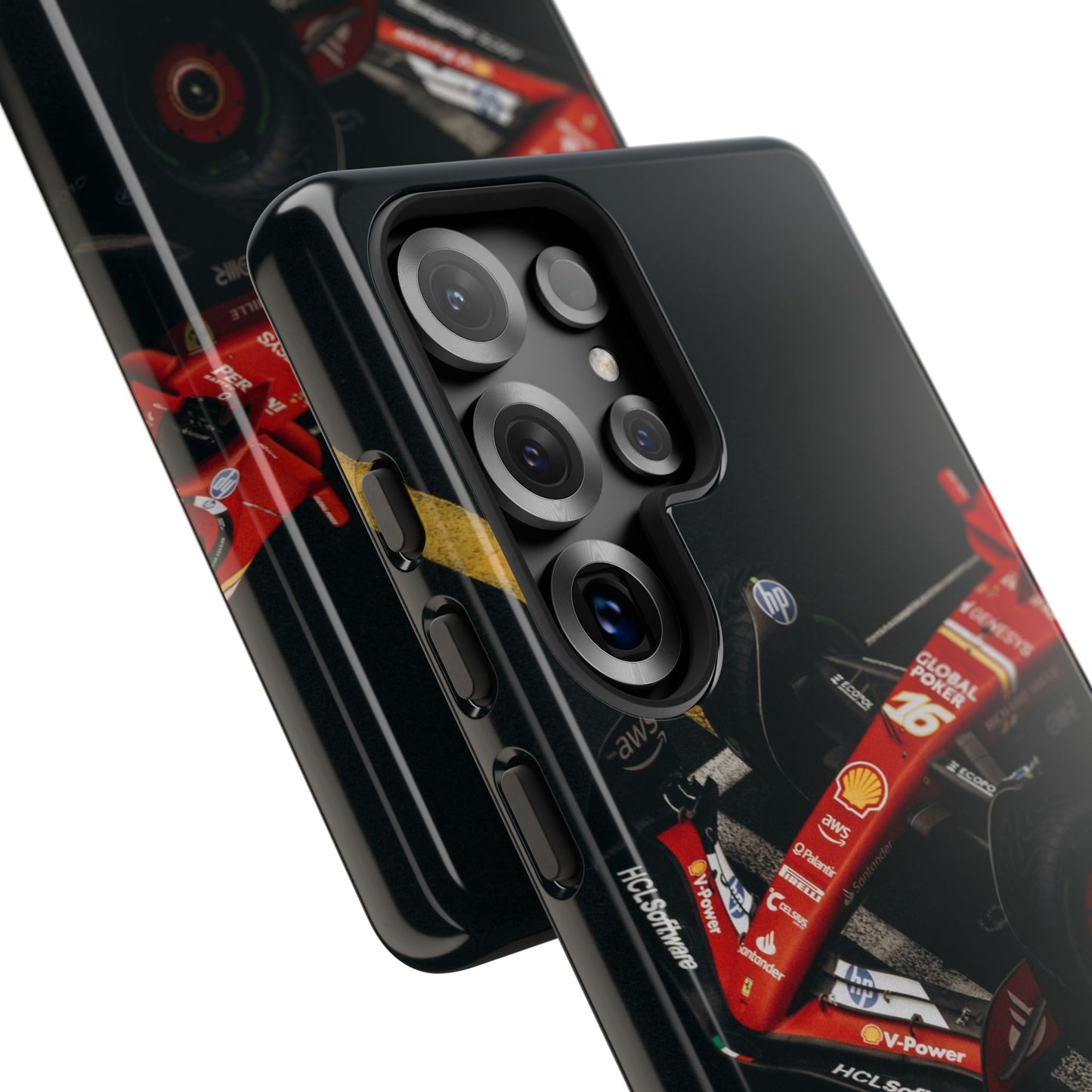Personalized Racing Phone Case | Ferrari F1 Inspired Tough Cover for iPhone & Samsung | Motorsport Gift for Formula One Fans