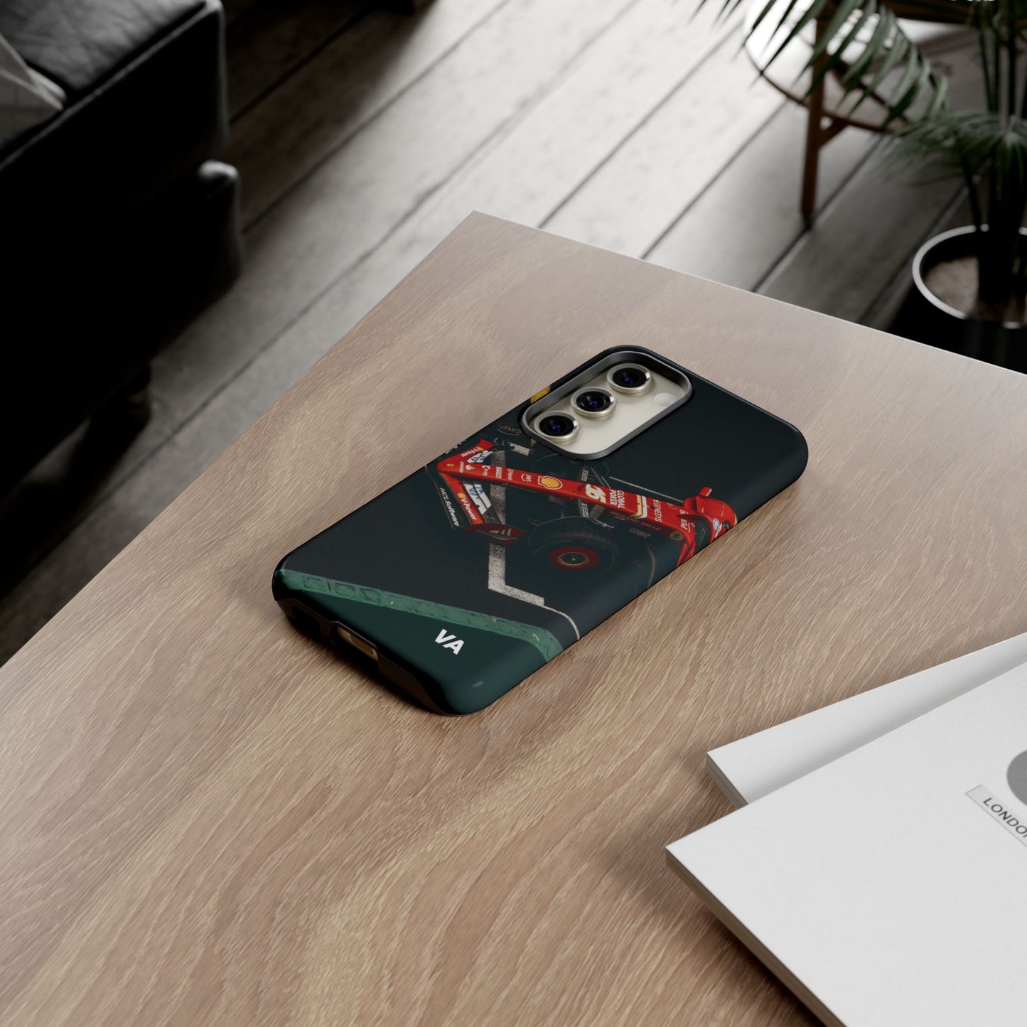 Personalized Racing Phone Case | Ferrari F1 Inspired Tough Cover for iPhone & Samsung | Motorsport Gift for Formula One Fans