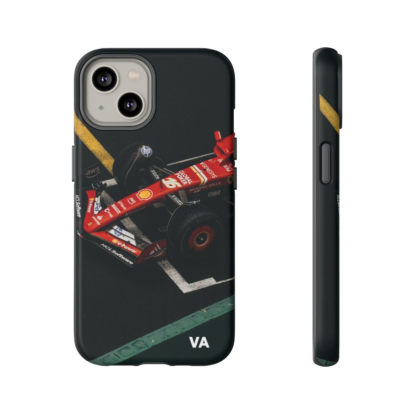 Personalized Racing Phone Case | Ferrari F1 Inspired Tough Cover for iPhone & Samsung | Motorsport Gift for Formula One Fans