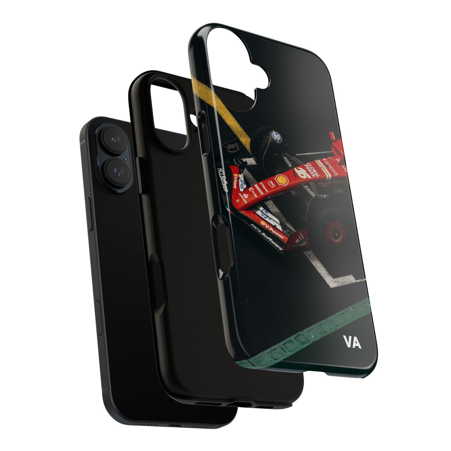 Personalized Racing Phone Case | Ferrari F1 Inspired Tough Cover for iPhone & Samsung | Motorsport Gift for Formula One Fans