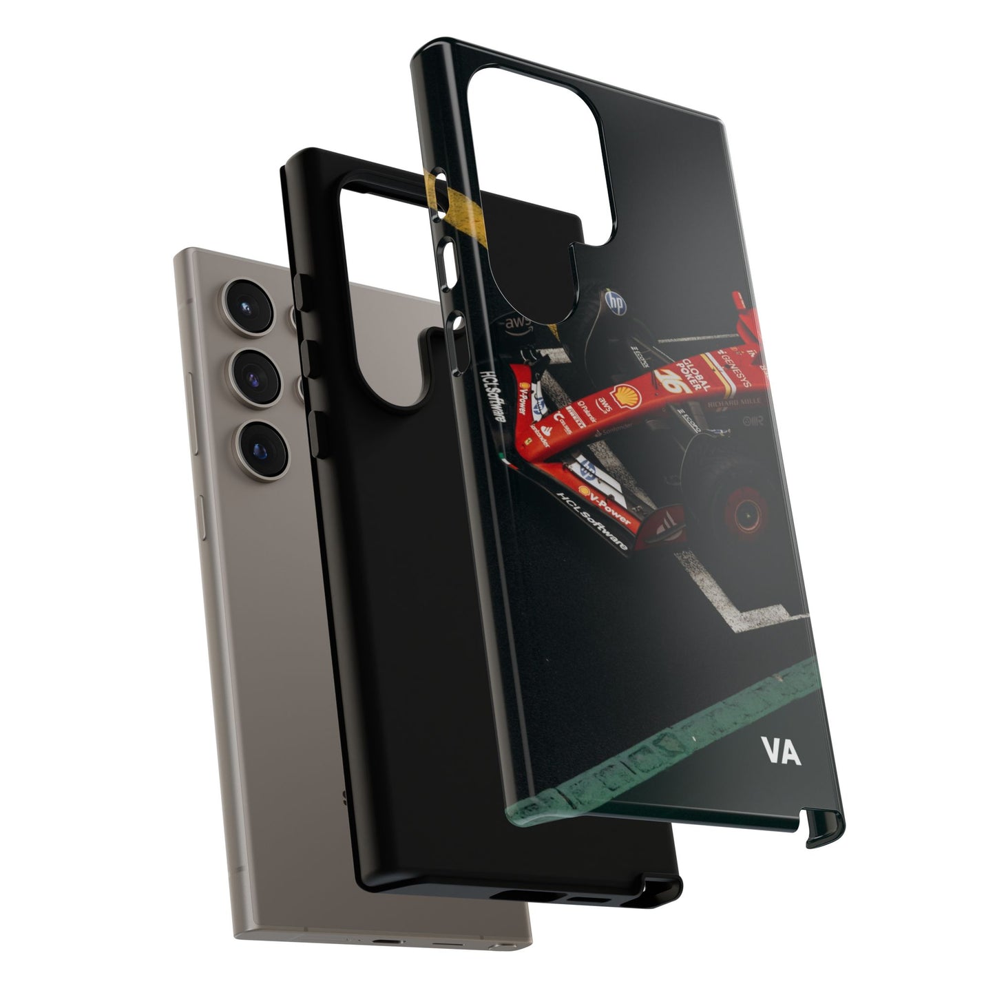 Personalized Racing Phone Case | Ferrari F1 Inspired Tough Cover for iPhone & Samsung | Motorsport Gift for Formula One Fans