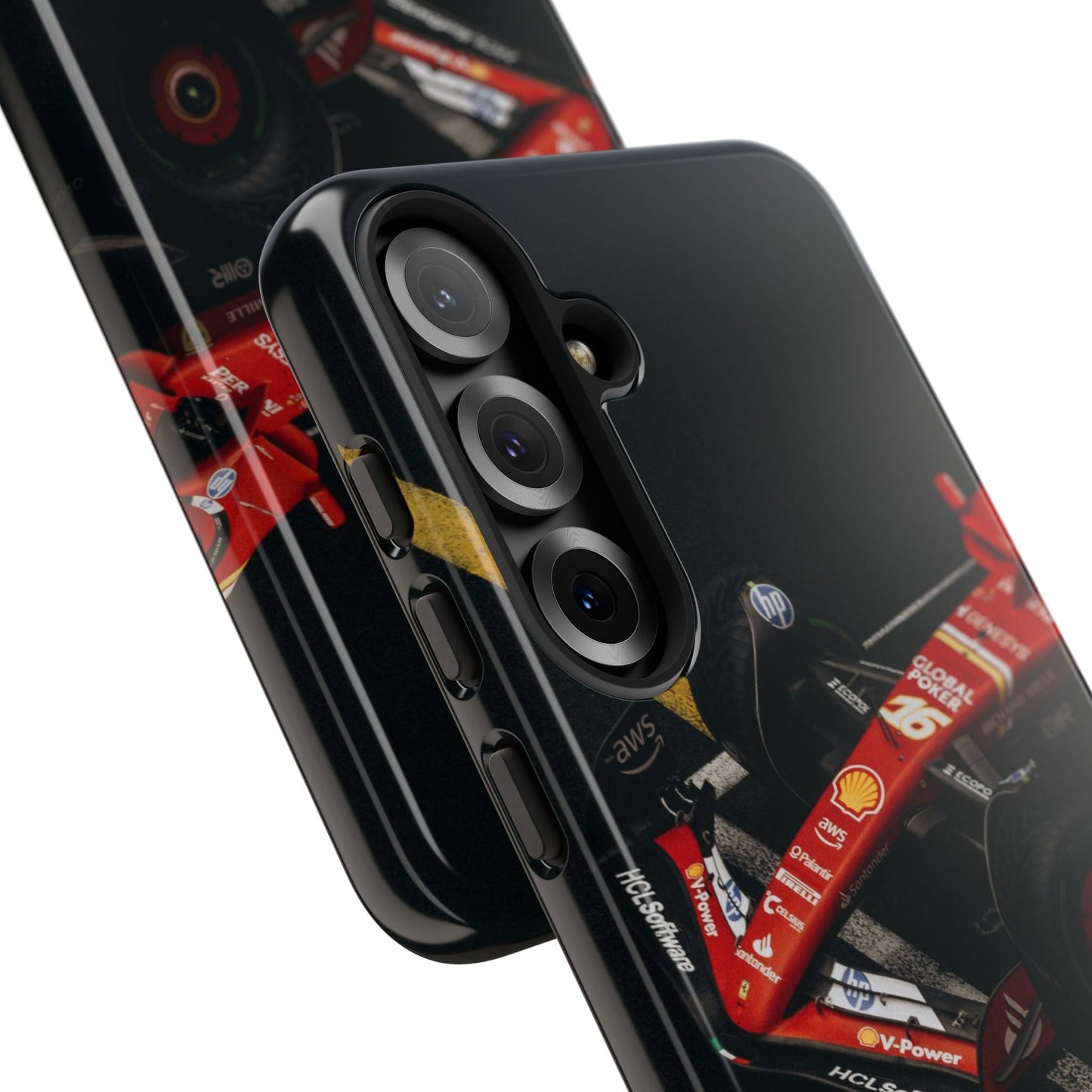 Personalized Racing Phone Case | Ferrari F1 Inspired Tough Cover for iPhone & Samsung | Motorsport Gift for Formula One Fans