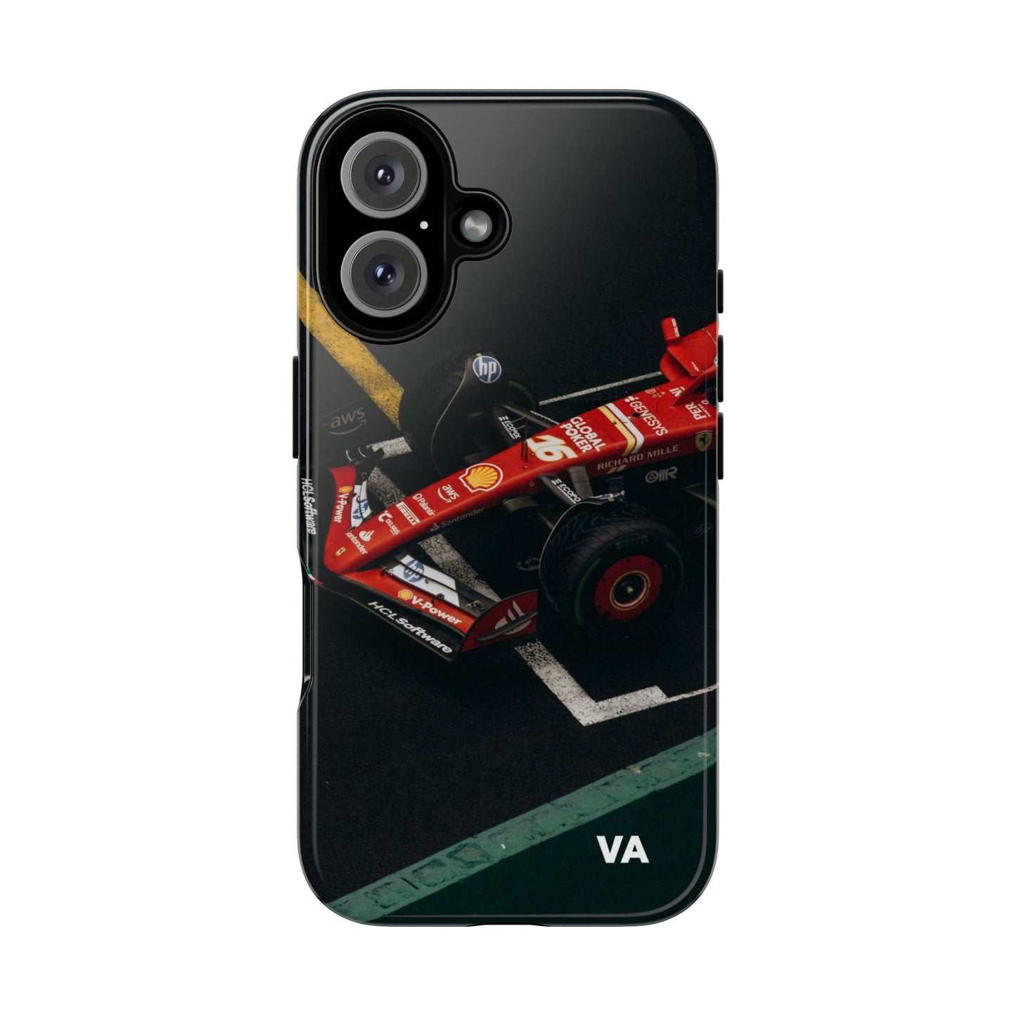 Personalized Racing Phone Case | Ferrari F1 Inspired Tough Cover for iPhone & Samsung | Motorsport Gift for Formula One Fans