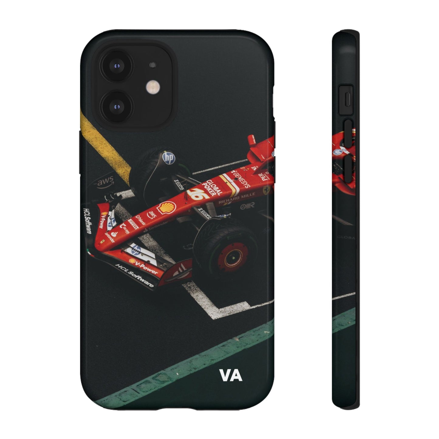 Personalized Racing Phone Case | Ferrari F1 Inspired Tough Cover for iPhone & Samsung | Motorsport Gift for Formula One Fans