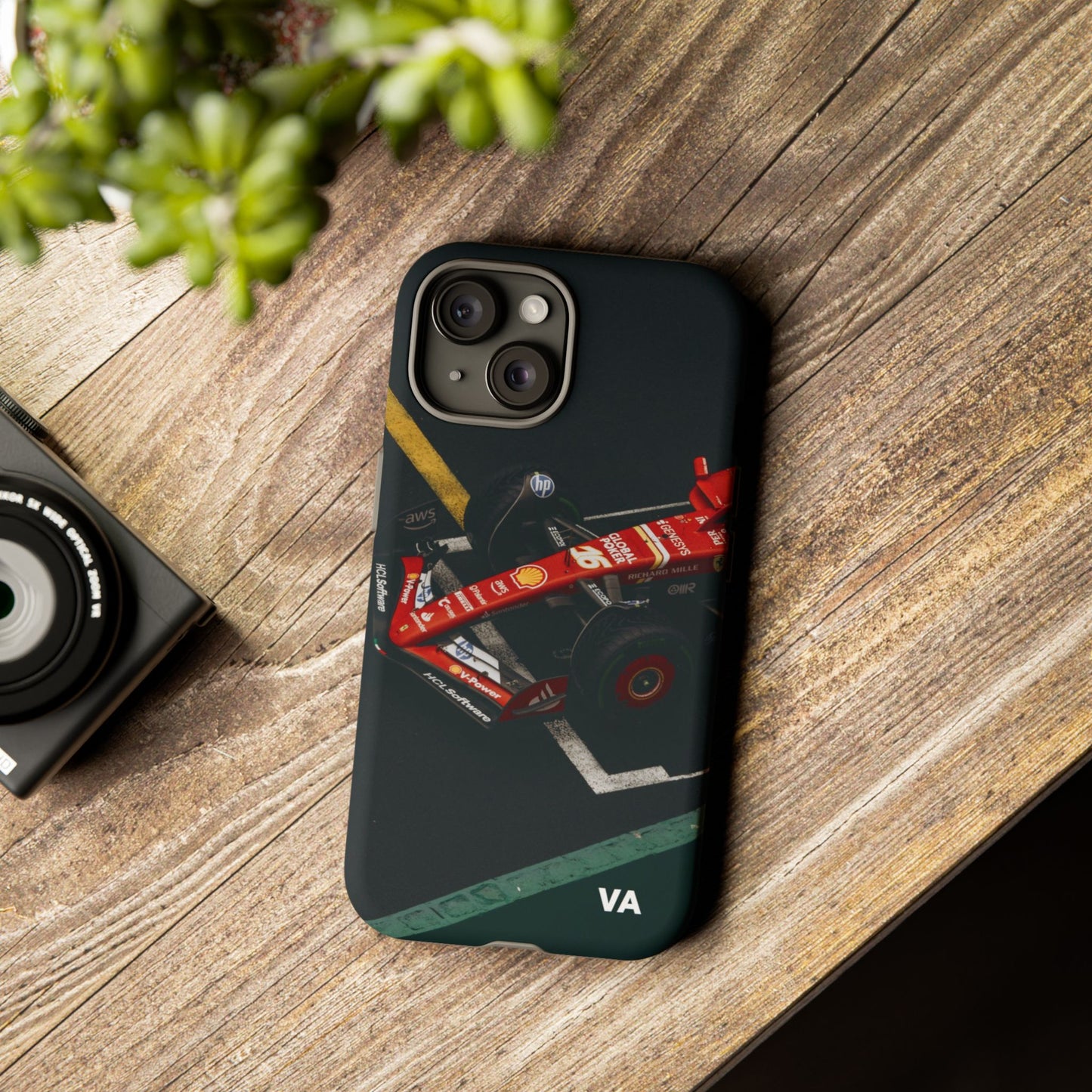 Personalized Racing Phone Case | Ferrari F1 Inspired Tough Cover for iPhone & Samsung | Motorsport Gift for Formula One Fans