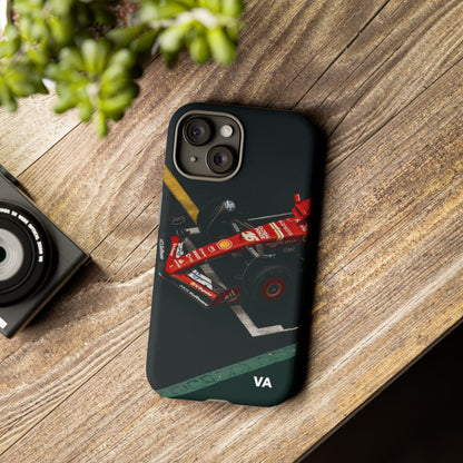 Personalized Racing Phone Case | Ferrari F1 Inspired Tough Cover for iPhone & Samsung | Motorsport Gift for Formula One Fans