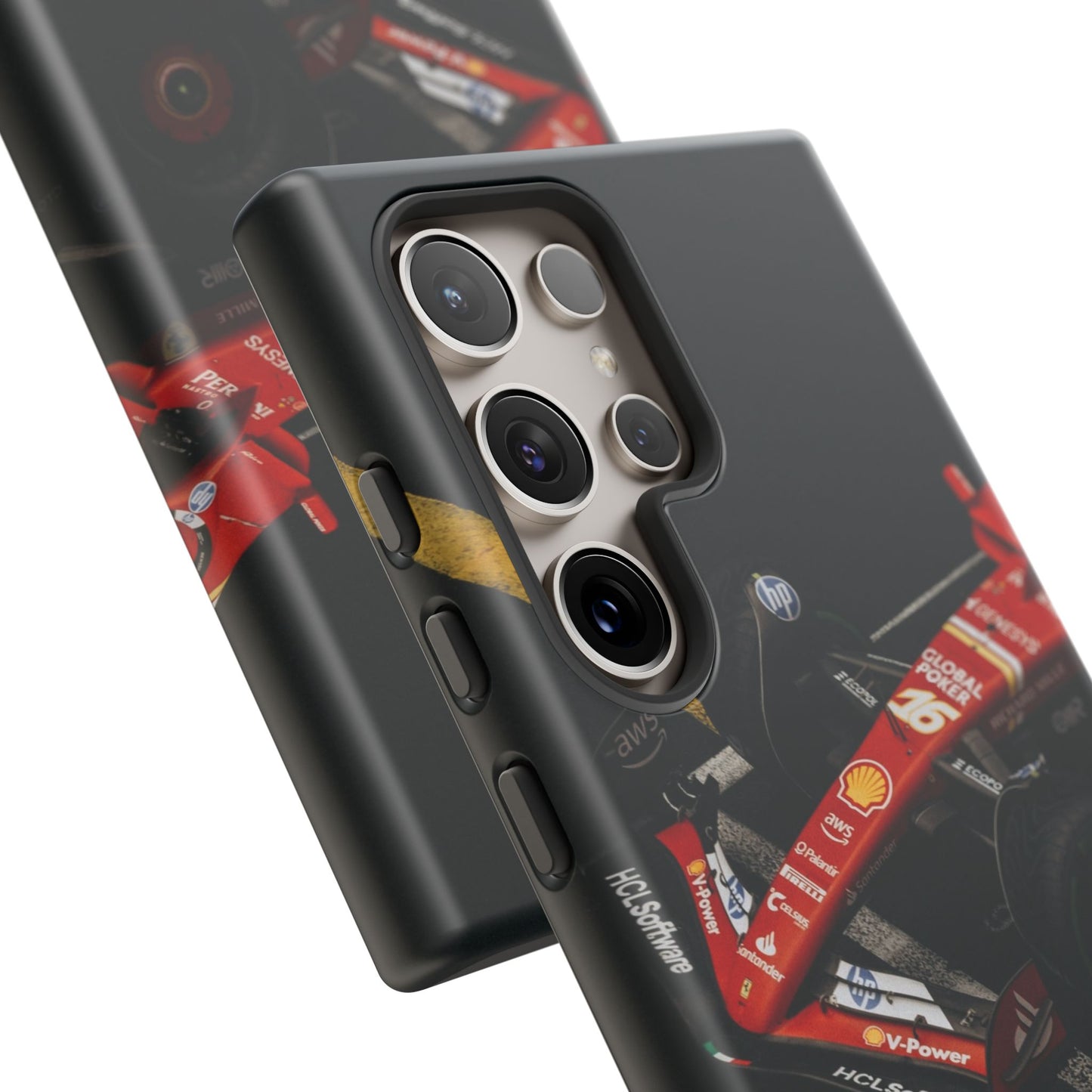 Personalized Racing Phone Case | Ferrari F1 Inspired Tough Cover for iPhone & Samsung | Motorsport Gift for Formula One Fans