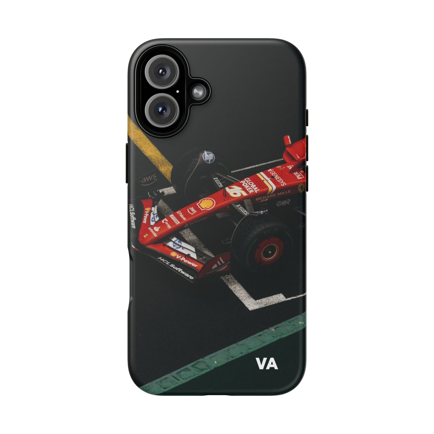 Personalized Racing Phone Case | Ferrari F1 Inspired Tough Cover for iPhone & Samsung | Motorsport Gift for Formula One Fans