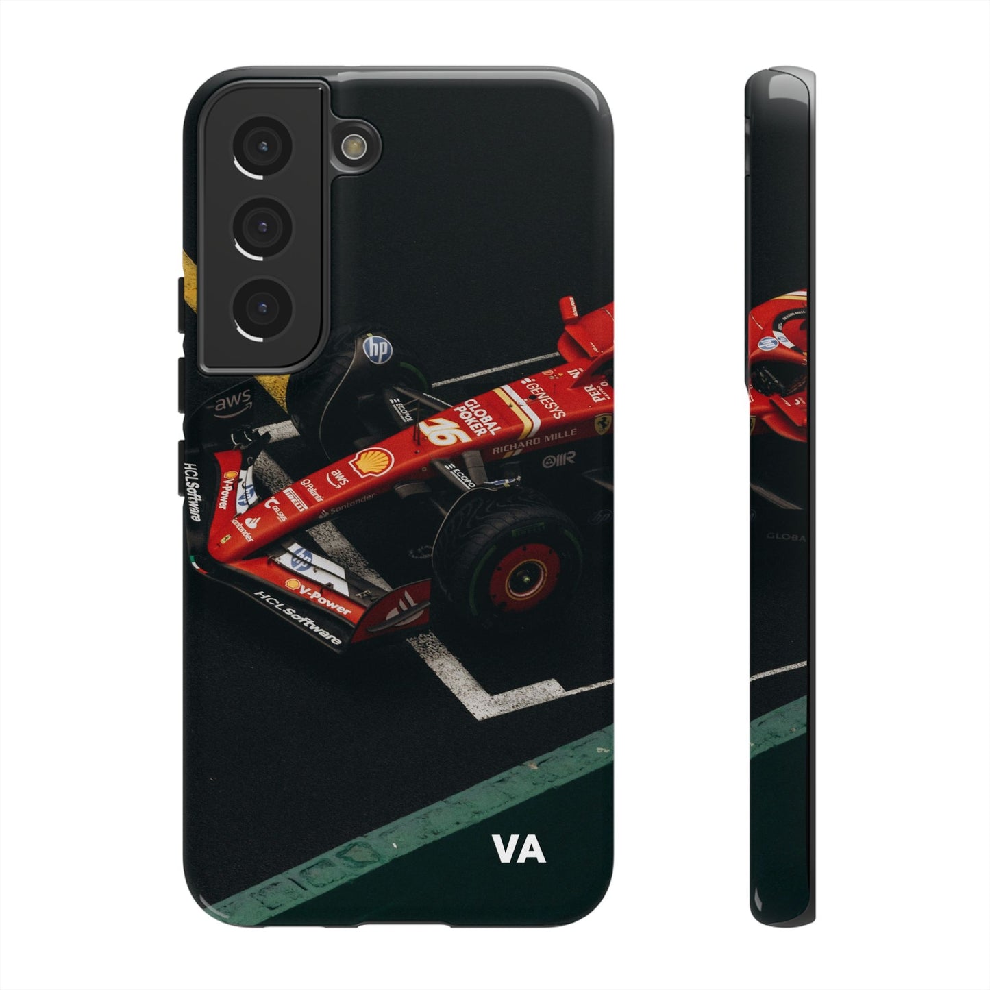 Personalized Racing Phone Case | Ferrari F1 Inspired Tough Cover for iPhone & Samsung | Motorsport Gift for Formula One Fans
