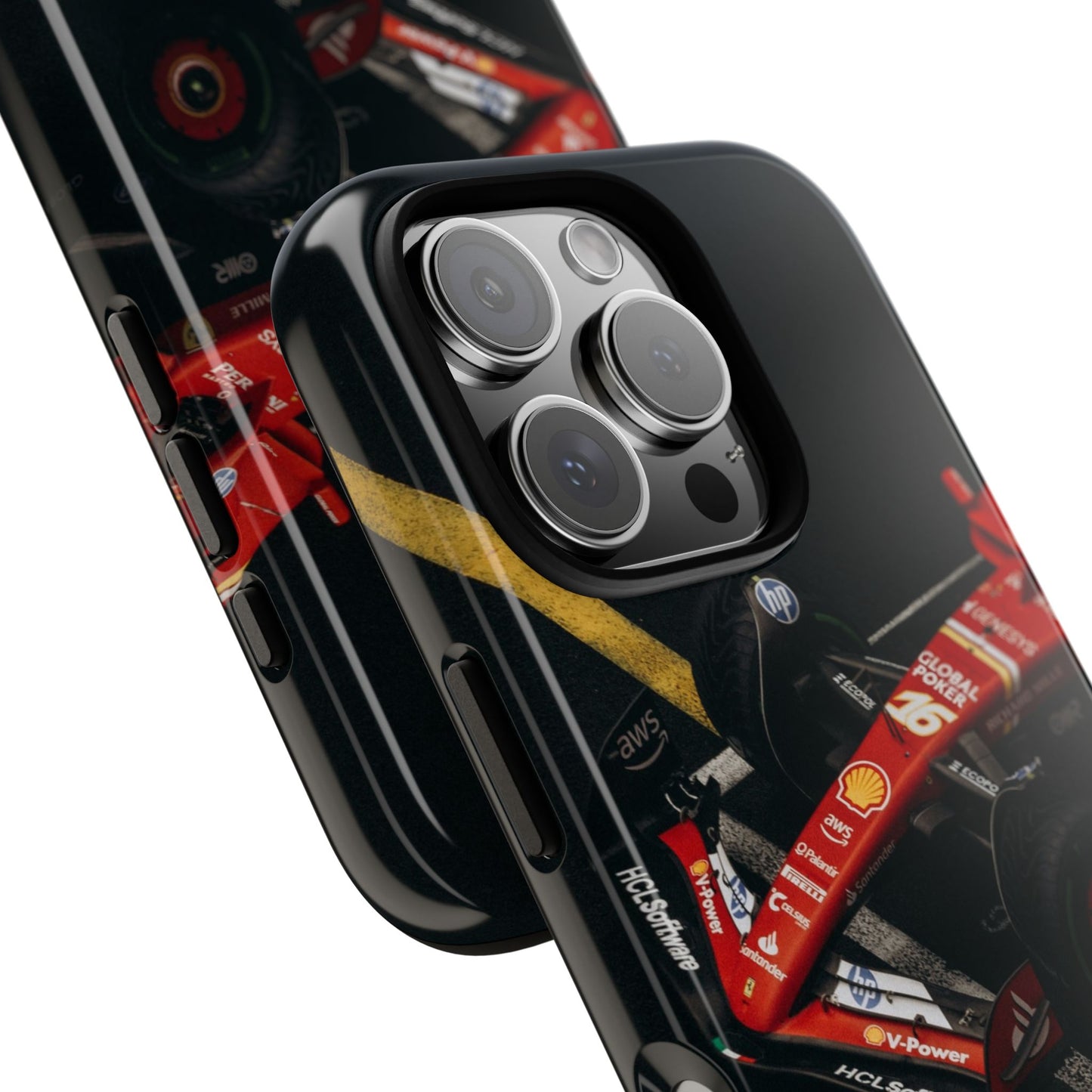 Personalized Racing Phone Case | Ferrari F1 Inspired Tough Cover for iPhone & Samsung | Motorsport Gift for Formula One Fans