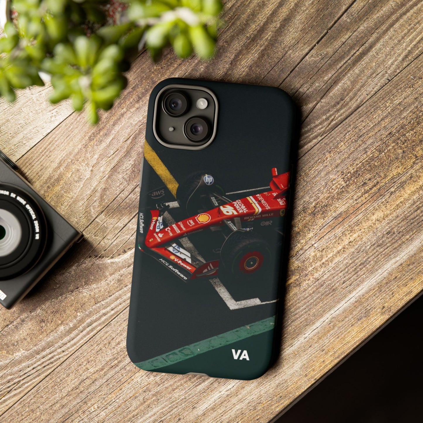 Personalized Racing Phone Case | Ferrari F1 Inspired Tough Cover for iPhone & Samsung | Motorsport Gift for Formula One Fans
